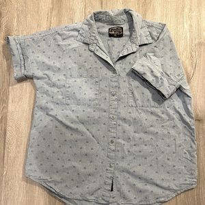 EUC United By Blue short sleeve button down with bees pattern (L)